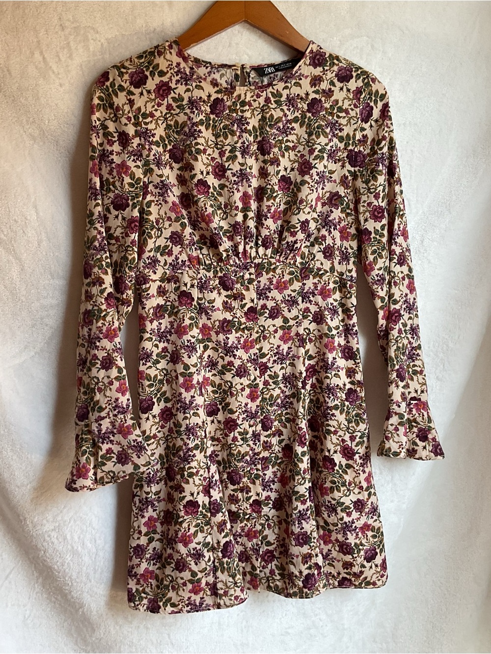 Zara Long Sleeve Floral Dress Womens Small